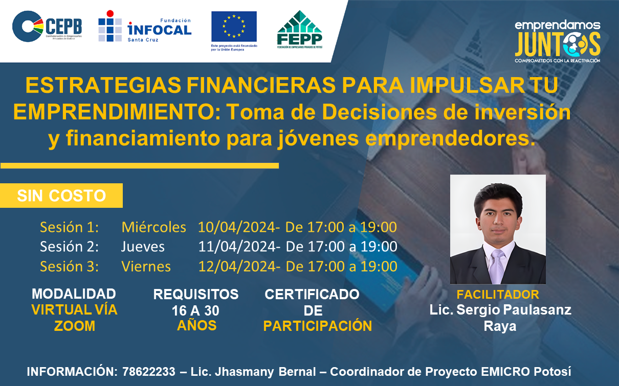 Course Image ESTRATEGIAS FINANCIERAS PARA IMPULSAR TU EMPRENDIMIENTO: Toma de Decisiones de inversión y financiamiento para jóvenes emprendedores