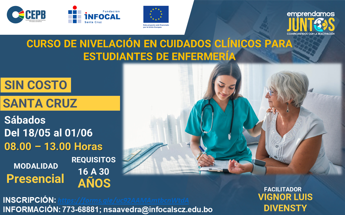 Course Image CURSO DE NIVELACIÓN EN CUIDADOS CLÍNICOS PARA ESTUDIANTES DE ENFERMERÍA