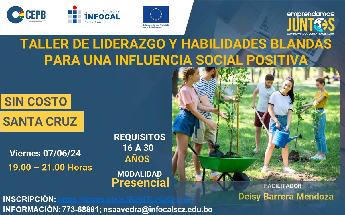Course Image TALLER DE LIDERAZGO Y HABILIDADES BLANDAS PARA UNA INFLUENCIA SOCIAL POSITIVA